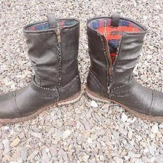 27cmメンズ皮革ブーツの画像