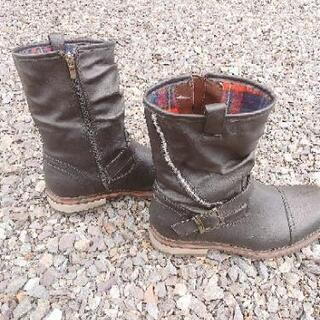 27cmメンズ皮革ブーツの画像