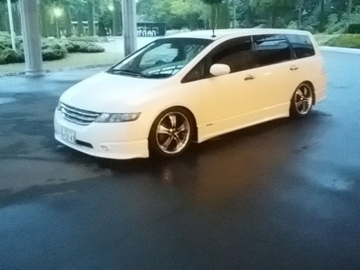 WORKワーク １８インチ深リム　ガリ傷なし美品　ブラック／ポリッシュ　２２５/４５/１８タイヤ新しい　４本　オデッセイ等