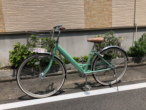 【LEDオートライト】26インチ6段変速自転車