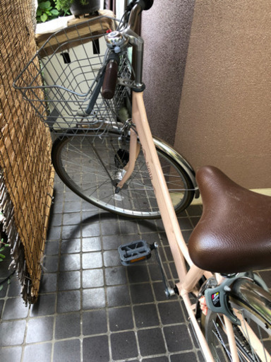 ピンクの可愛い自転車