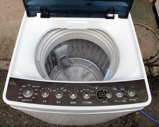 ☆ハイアール Haier JW-C55A 5.5kg 全自動電気洗濯機◆2017年製・風乾燥で干し時間を短縮