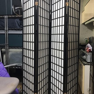 パーテーション　和風４つ折り