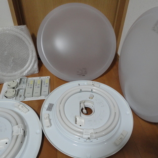 【無料 動作品】パナソニック シーリングライト:HHFZ5260×2セット（予備の蛍光灯付き）［取りに来る方限定］の画像