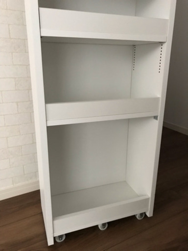 【値下げ中！】キッチン隙間収納棚 ホワイト