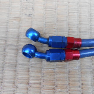 プロト PLOT製 黒ﾒｯｼｭﾌﾞﾚｰｷﾎｰｽ２本 ZZ-R ZZR 等へ　中古良品の画像
