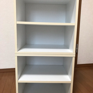 カラーボックス  白  2個セット