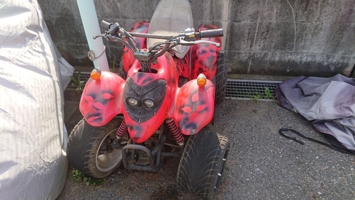 ユナリATV50　書類・鍵あり　エンジン実働