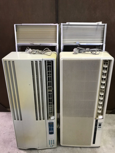 早い方に優先 現状! コロナ窓用ルームエアコン２台セット まとめて限定！