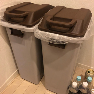 【ニトリ】ゴミ箱 ロック式連結ペール 45リットル 2個