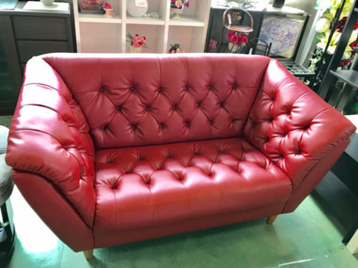 NOCE/ノーチェ バルザック 二人掛けソファ レッド