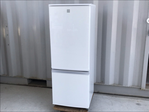 美品！シャープ ノンフロン冷凍冷蔵庫 167Ｌ 16年製◇ドア付け替えタイプ◇SJ-17E3-KW◆JF-0031