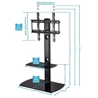 【中古】テレビスタンド　23～55インチ対応　高さ調節可能の画像