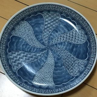 たち吉青捻祥瑞大皿新品