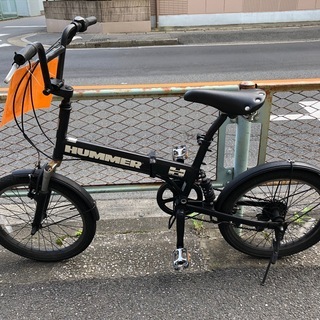 HUMMER ハマー☆折りたたみ自転車☆20インチ 6段ギア☆配...