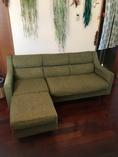 ソファー、オットマン付き