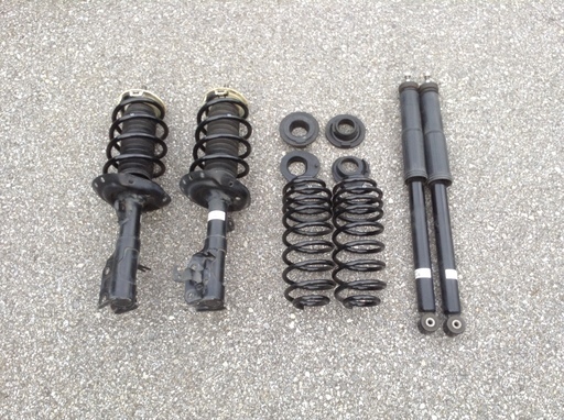 《交渉有り》ホンダ FIT2 ローダウンサスペンション 7cmダウン  13Gノーマルショック ＋ 社外スプリング 組み込みサスペンシ