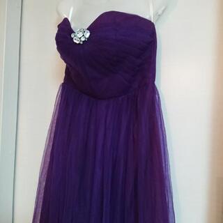 👗✨カクテルドレス   ロングパープル💜の画像