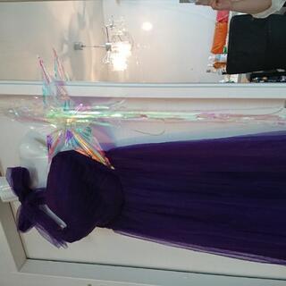 👗✨カクテルドレス   ロングパープル💜の画像