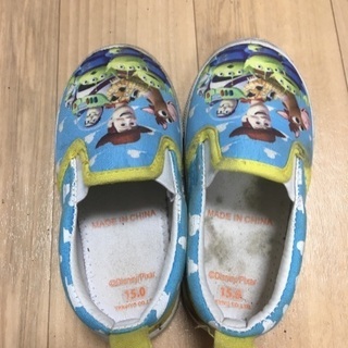 激安！ディズニートイストーリーウッディーバズブルズアイの靴の画像