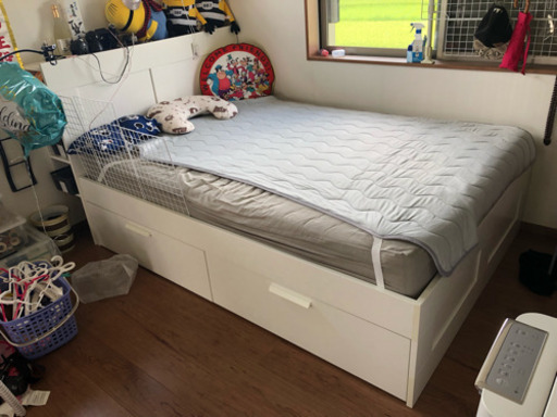 値下げ！ IKEA ベット、マットレスセット