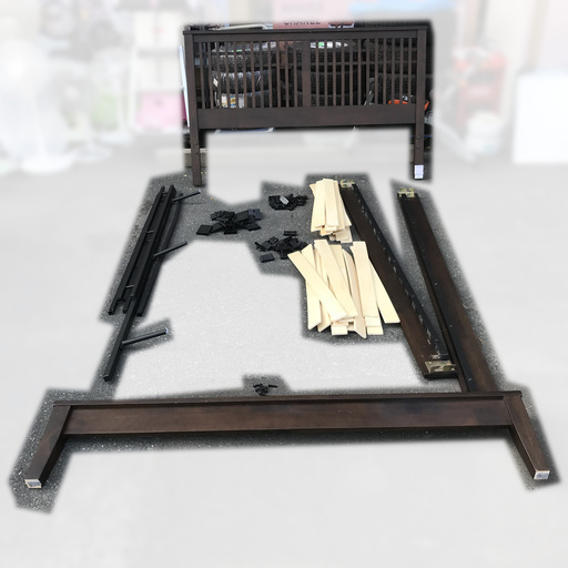 【札幌市内限定】ダブルベット　ニトリ ベッドフレーム　おまけマットレス付　149.5×260×29.5　　　　S