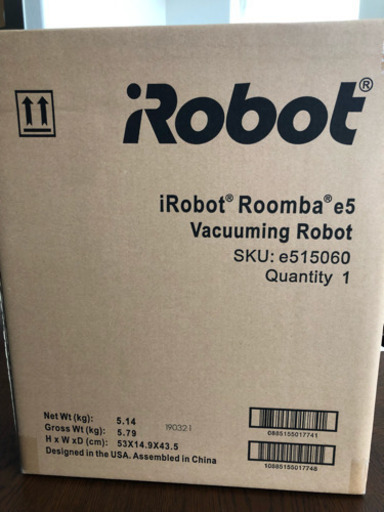 iRobot ルンバ新品、未開封(^^)
