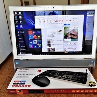 【中古動作品】☆NEC-VN770/H-Corei7-2670QM-新品 SSD 240GB-4GBメモリー-ブルーレィ-Win 10☆一体型