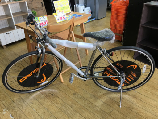 未使用 HEAD 6段変速ギア クロスバイク 700C