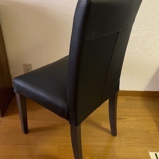 IKEA  ヘンリクスダール チェア ブラック 革  一脚 美品！の画像