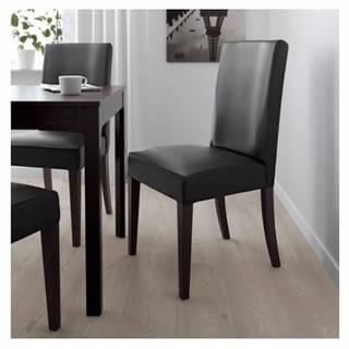 IKEA  ヘンリクスダール チェア ブラック 革  一脚 美品！の画像