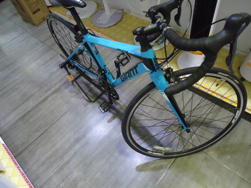 エコプラス小倉南店 GIANT ロードバイク DEFY ALUXX 2×8段変速 スカイブルー色 XSサイズ 2016年 中古車☆スタ