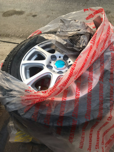 新品 社外ホイール4本付き スタッドレスタイヤ ダンロップ ウインターマックス WM01 2015年製 195/65-15 91Q 新品 管理番号73001