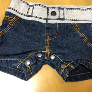1度のみ着用 80サイズ デニムショートパンツ