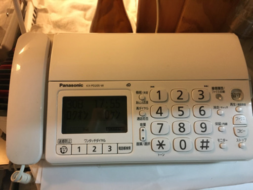 ファックス付き電話機