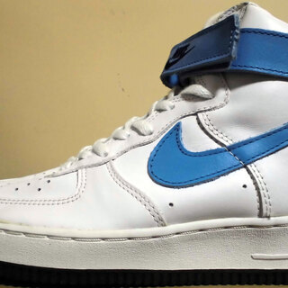 新品未使用 絶版◆ナイキ エア フォース1 ハイ NIKE AIR FORCE 1 HIGH☆ US 8.5/26.5◆ホワイト×スカイブルー×ブラック◆デッドストック の画像