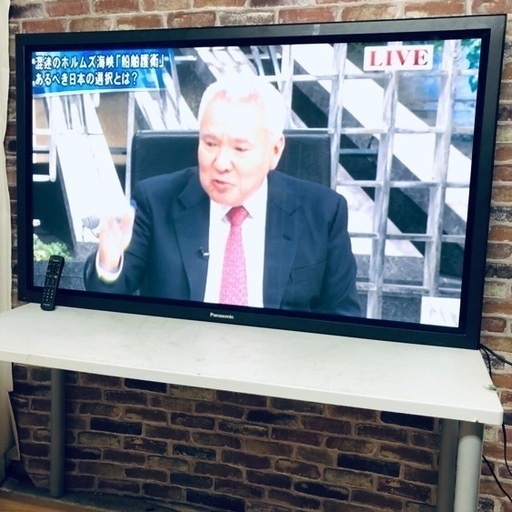 即日受渡可‍♀️ Panasonic プラズマディスプレイ 65型\u0026東芝 ハイビジョンレコーダー　500G 20,000円