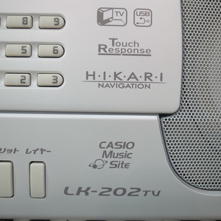 ☆ＣＡＳＩＯ　カシオ　キーボード　LKー202TV　光ナビゲーッションの画像