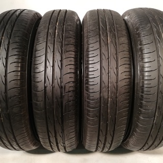 145/80R13 DUNLOP EC203 7-8分山　14,000円（商品代金＋工賃＋廃タイヤ処分込々価格） 4本　夏　ノーマルタイヤ N-BOX、モコ、キャロル、デュエット、フレアワゴン、トッポBJ、プレオ、MRワゴン、アルト、アルトバン、ワゴンR、スペーシア、ストーリア、YRV等に♪ 