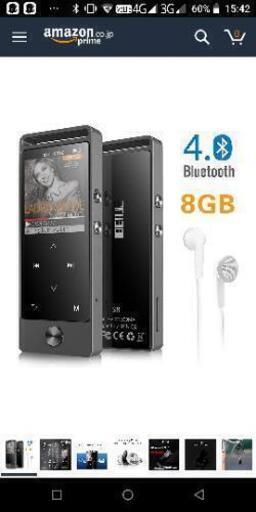 BENJIE MP3プレーヤー Bluetooth 4.0 mp3プレイヤー 1.8インチ大画面 HIFI超高音質 合金製 FMラジオ 録音 デジタルオーディオプレーヤー 8GB内蔵容量 最大128GBまで拡張可能 専用イヤホン付け 音楽プレーヤー 小型 FMラジオ 録音対応\n\n
