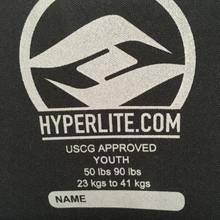 中古 小学生向け ライフジャケット hyperlite 救命胴衣 ライフベスト キッズの画像