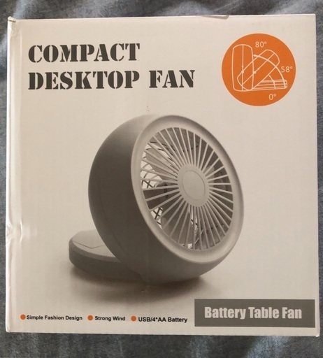 USB扇風機 卓上扇風機 2way給電