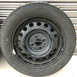 トヨタ 純正スチールホイール タイヤ付き 4本！の画像