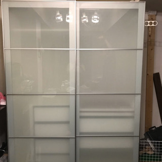 IKEA PAX システムクローゼット  セッケンフロストガラス