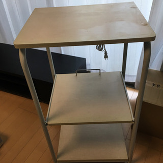 レンジ台 コンセント2口付きの画像