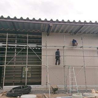 板金・外壁工事のお仕事です。の画像