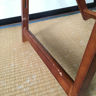 【差し上げます】折りたたみ収納可 木製チェア 難ありの画像