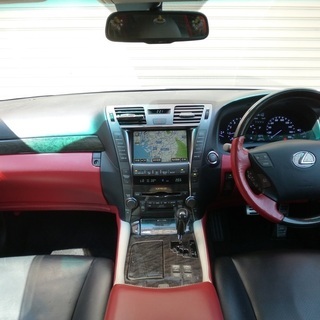 検査2年9月LS460 バージョンS iパッケージ 中期仕様/室内張替え/サンルーフ/WALDエアロ/サスコン/マクレビ/純正HDDナビ/黒革/パワートランクの画像