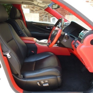 検査2年9月LS460 バージョンS iパッケージ 中期仕様/室内張替え/サンルーフ/WALDエアロ/サスコン/マクレビ/純正HDDナビ/黒革/パワートランクの画像