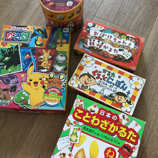 値下げ！かるた5種！子供用です。★カルタ★ことわざかるたやポケモン等
